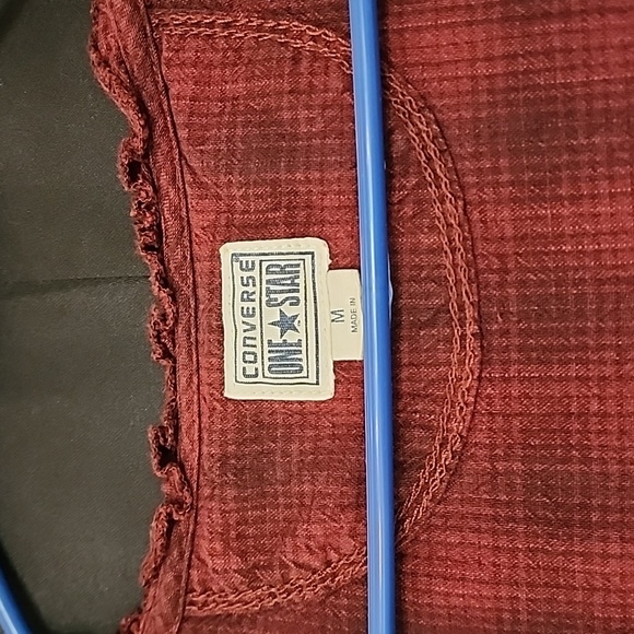 Converse One * Star Red Plaid Dress Size Medium - Picture 3 of 8